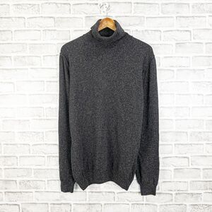 DANIELE ALESSANDRINI Homme Couture Turtuleneck Sweater Gray knit 2XL